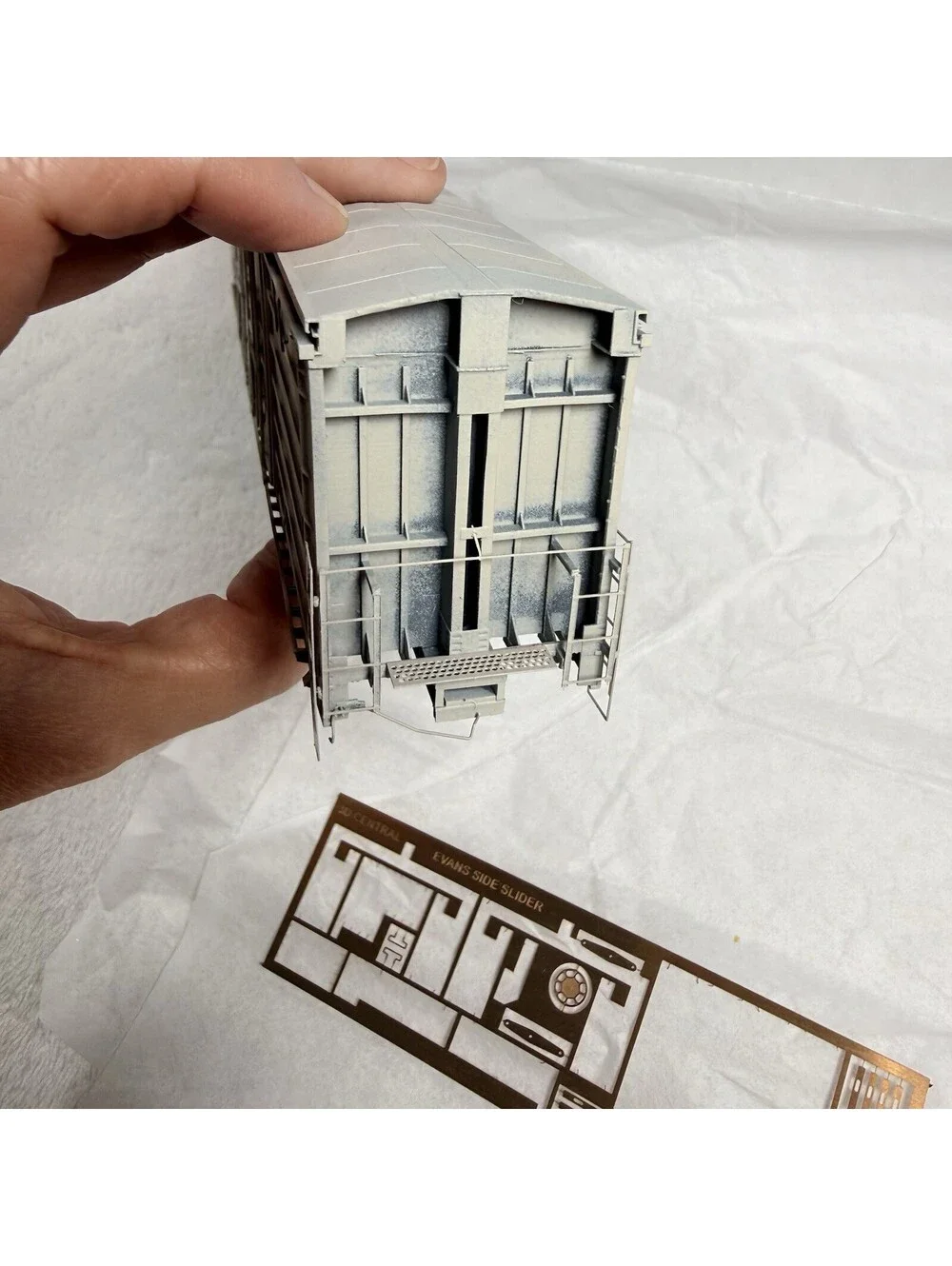 3D Central HO Scale MNS Evans Side Slider All Door Boxcar Kit #32001 Phase 1